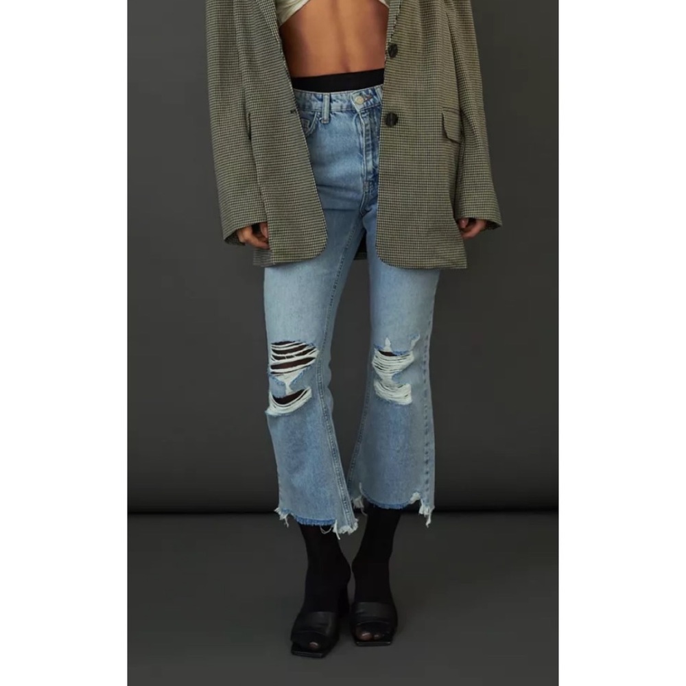 NWT BDG Wilco High-Waisted Cropped Flare Jean size 25 - Picture 5 of 8